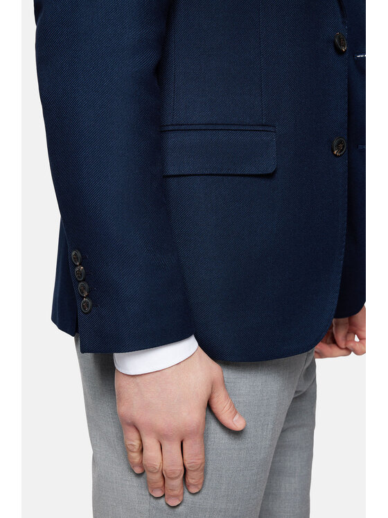 Lancerto Lancerto Marynarka Yakima MA131124000002 Granatowy Slim Fit