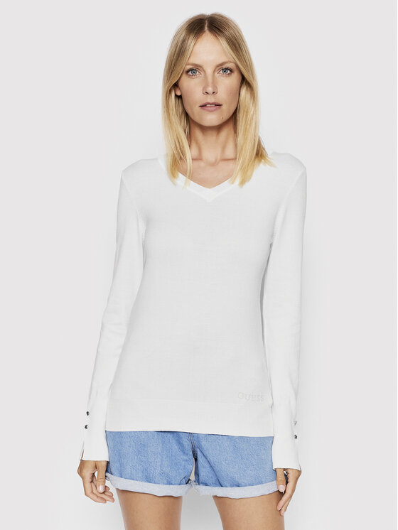 Guess Guess Sveter W2YR31 Z2V62 Biela Regular Fit