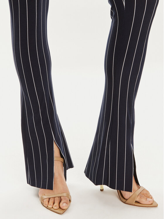 NORMA KAMALI NORMA KAMALI Szövet nadrág KK1247PL016642 Sötétkék Slim Fit