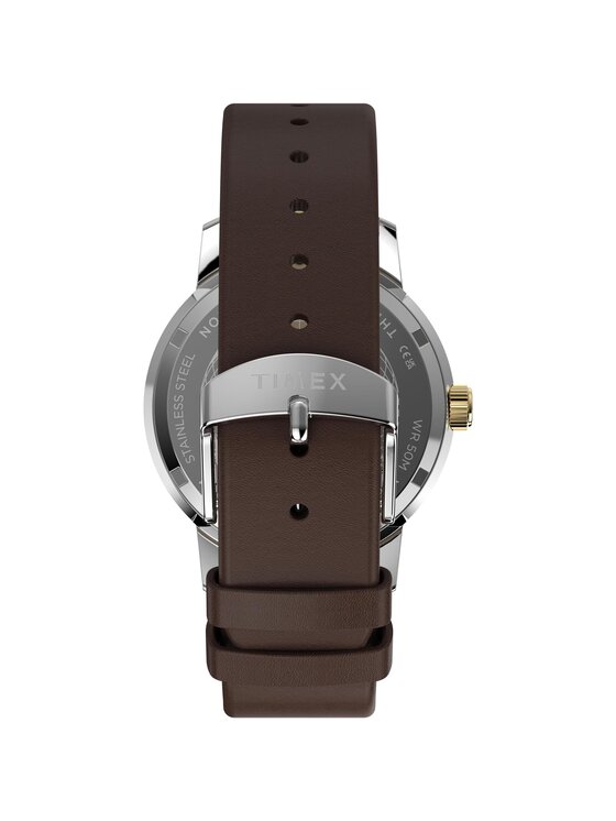 Timex Timex Zegarek TW2Y84200 Brązowy