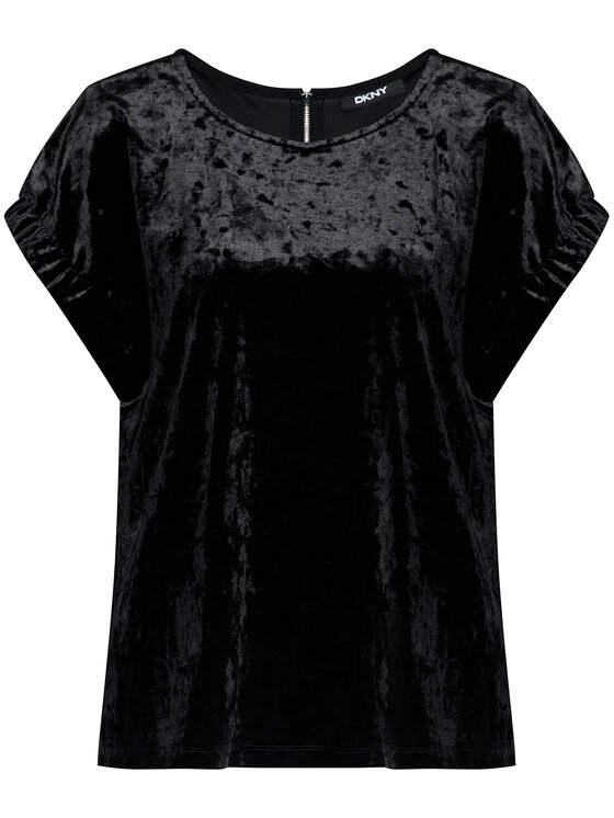 DKNY DKNY Bluza P0JA5GED Črna Regular Fit