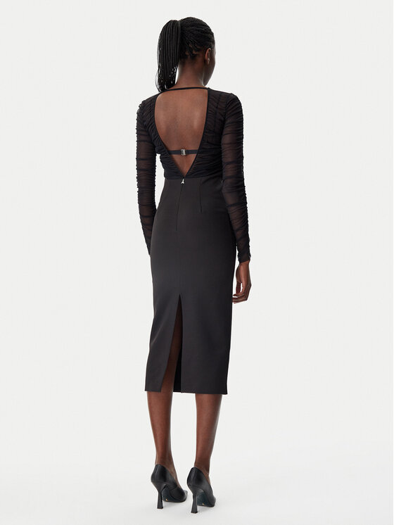 Patrizia Pepe Patrizia Pepe Sukienka koktajlowa 8A1463/A375-K103 Czarny Regular Fit