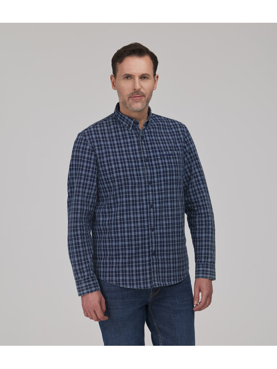 Lee Cooper Lee Cooper Koszula jeansowa LARS Granatowy Regular Fit