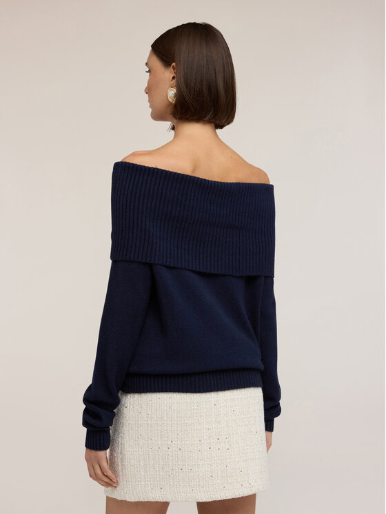 Motivi Motivi Maglione M095E002074N034 Blu Over Fit
