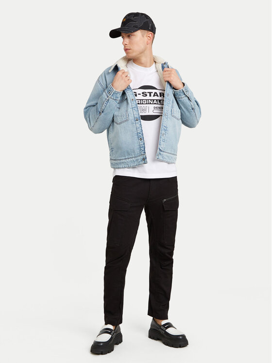 G-Star Raw G-Star Raw Παντελόνι υφασμάτινο Zip Cargo 3D D25665-D846 Μαύρο Tapered Fit