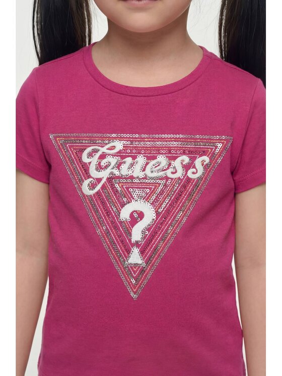Guess Kids Guess Kids T-Shirt 181713 Růžová Classic Fit