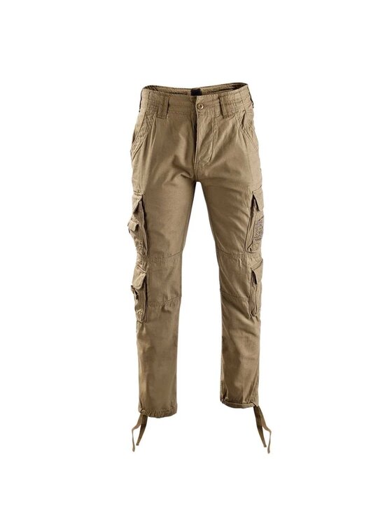 Brandit Brandit Spodnie cargo 1016.3.5XL Brązowy Slim Fit