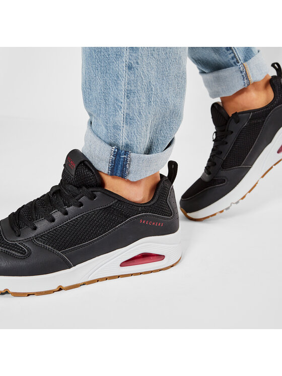 Skechers Skechers Sneakersy Fastime 237016/BKRD Czarny