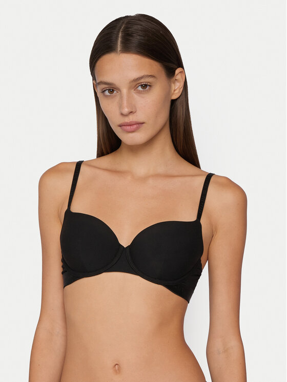 Tommy Hilfiger Tommy Hilfiger Сутиен с банели UW0UW06529 Черен