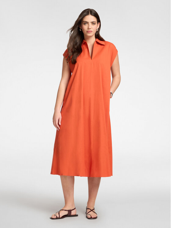 Elena Mirò Elena Mirò Sukienka koktajlowa 7065Z000115N027 Pomarańczowy A-Line Fit