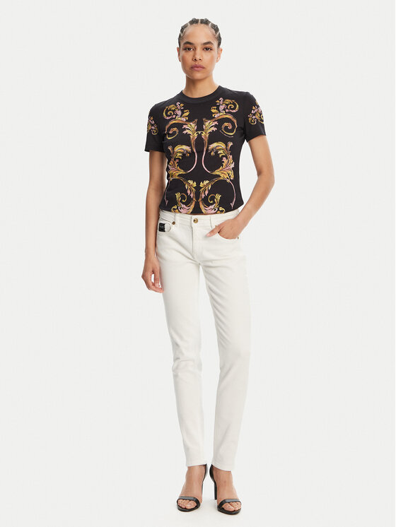 Versace Jeans Couture Versace Jeans Couture Jeans hlače 78HAB5K1 Bela Skinny Fit