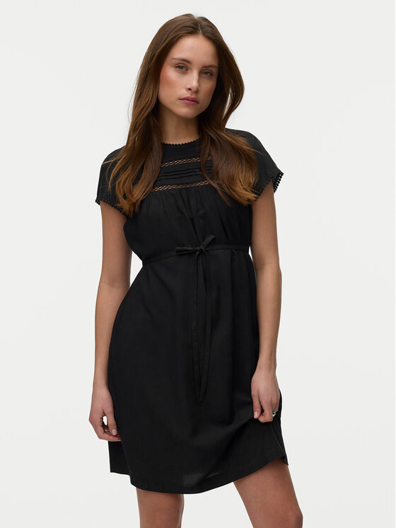 Vero Moda Vero Moda Poletna obleka Debbie 10342682 Črna Regular Fit