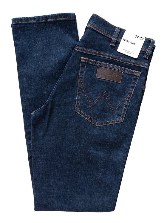 Wrangler Wrangler Jeansy TEXAS SLIM Niebieski Slim Fit