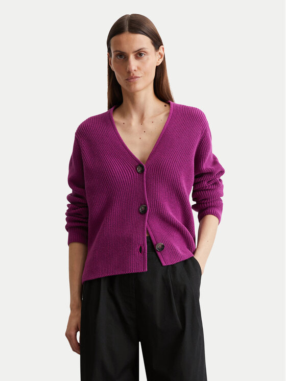 Marc O'Polo Kardigan 506 6059 61069 Fioletowy Relaxed Fit