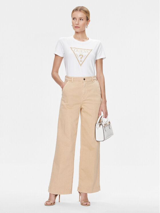Guess Guess Футболка W4RI69 J1314 Білий Regular Fit