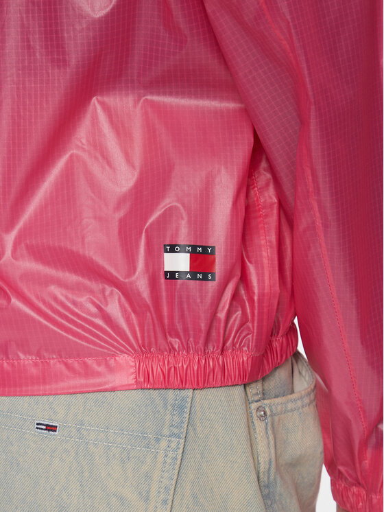 Tommy Jeans Tommy Jeans Geacă de vânt Tjw Glossy Tech Chicago Ext DW0DW17229 Roz Regular Fit