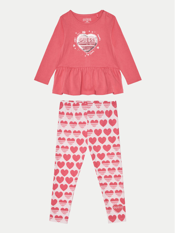 Guess Guess Dječji set A5RG05 K6YW4 Ružičasta Regular Fit