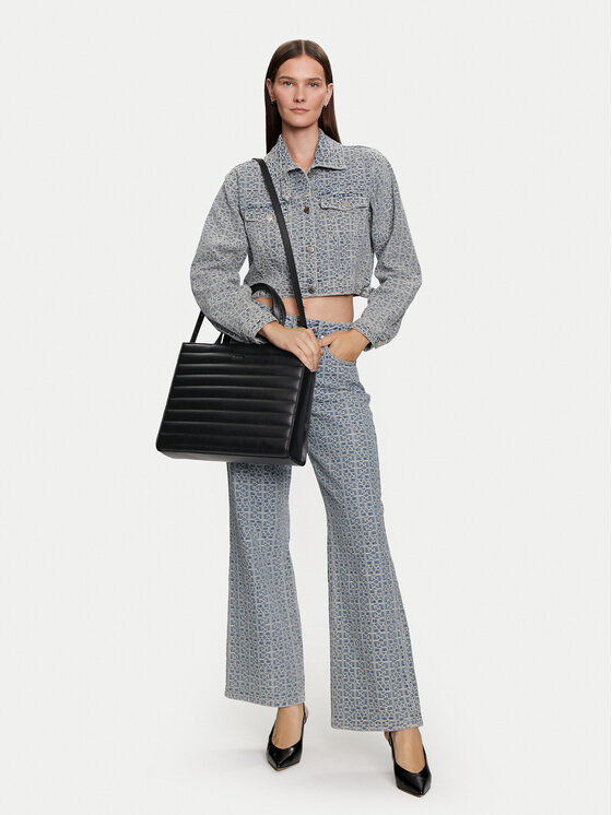 Calvin Klein Calvin Klein Kabelka Line Quilt Medium Tote K60K612120 Čierna