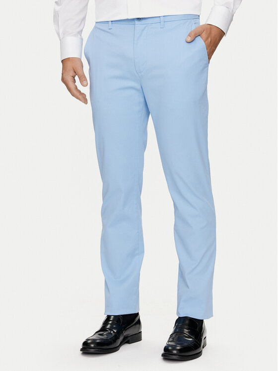 Tommy Hilfiger Chino nohavice Denton MW0MW25964 Modrá Straight Fit