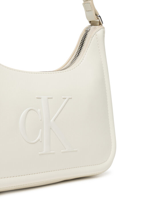 Calvin Klein Calvin Klein Дамска чанта Bold Ck Small Shoulder Bag LV04F3230G Бял