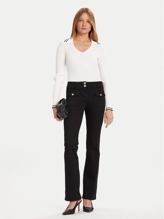 Morgan Morgan Jeans hlače 241-POLEN Črna Bootcut Fit