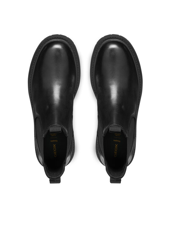 Geox Geox Členková obuv s elastickým prvkom D Spherica Ec7 D56VDA 00043 C9999 Čierna