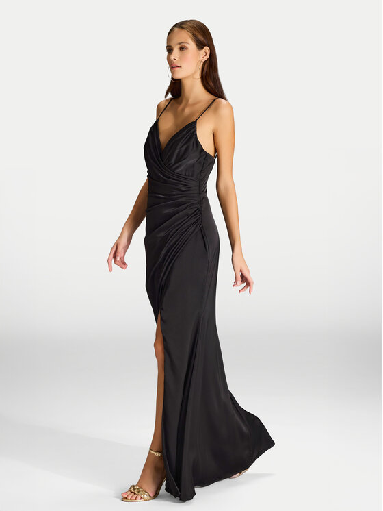 Hey Kyla Hey Kyla Rochie de seară 5AI075HK Negru Slim Fit