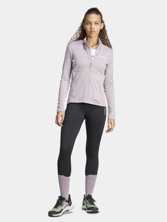adidas adidas Flis Terrex Multi IQ3747 Ljubičasta Slim Fit
