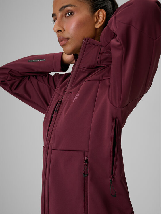 4F 4F Kurtka outdoor TACTICAL LINE Bordowy Regular Fit