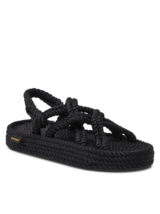 Bohonomad Bohonomad Espadrile Bodrum Platform BOD.0020.PRS Negru
