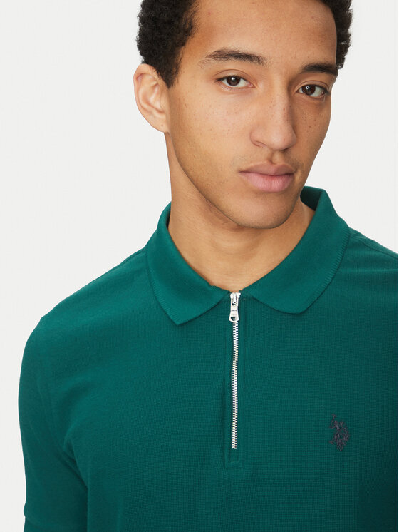 U.S. Polo Assn. U.S. Polo Assn. Polokošeľa MUP3335 Zelená Regular Fit