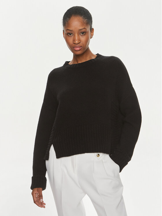 Pinko Sveter Armadillo 102241 A1CH Čierna Regular Fit