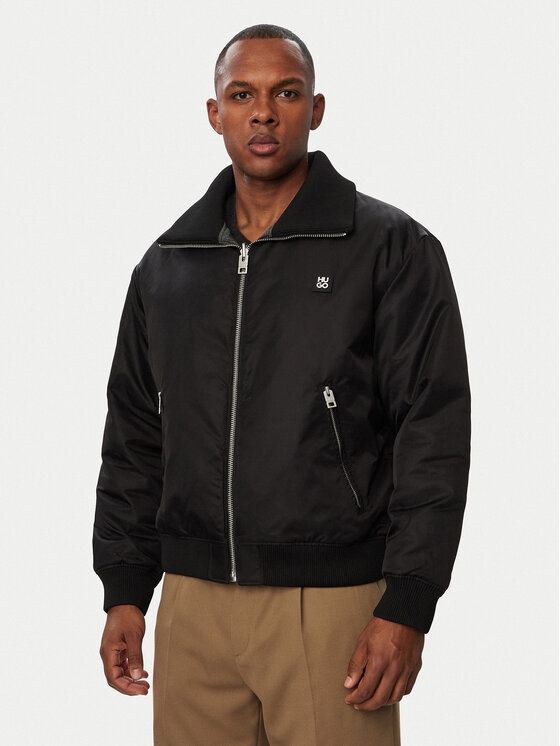 HUGO HUGO Bunda bomber Bremo2641 50567242 Černá Regular Fit