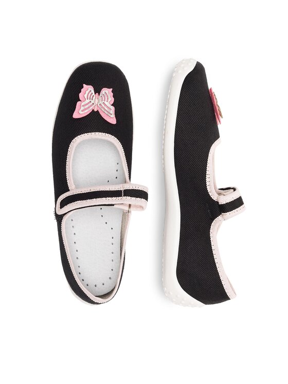 Nelli Blu Nelli Blu Hausschuhe BALERINKI MOTYL IV Schwarz