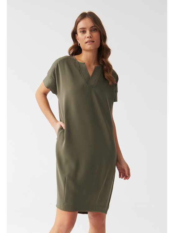 TATUUM TATUUM Každodenní šaty OWERITA Khaki Barrel Fit