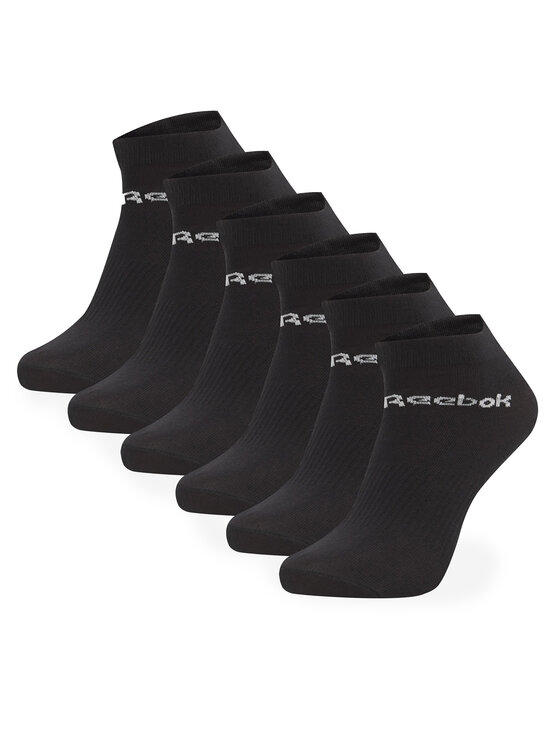Set de 6 perechi de șosete lungi unisex Reebok Act Core Inside Sock GH8163 Negru