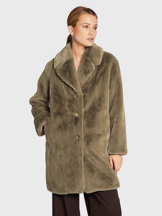Blugirl Blumarine Blugirl Blumarine Pelzmantel RF2081-E0821 Braun Regular Fit