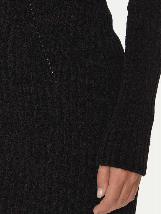 Guess Guess Úpletové šaty Keily W4BK27 Z3JE0 Čierna Regular Fit
