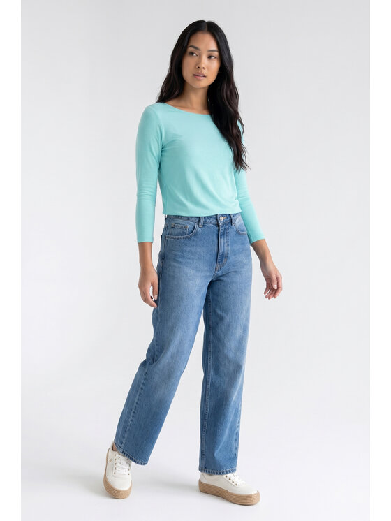 FIGL FIGL Blúzka M1371 Zelená Regular Fit