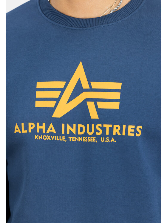 Alpha Industries Alpha Industries Mikina Basic Big Logo Sweatshirt Béžová Regular Fit