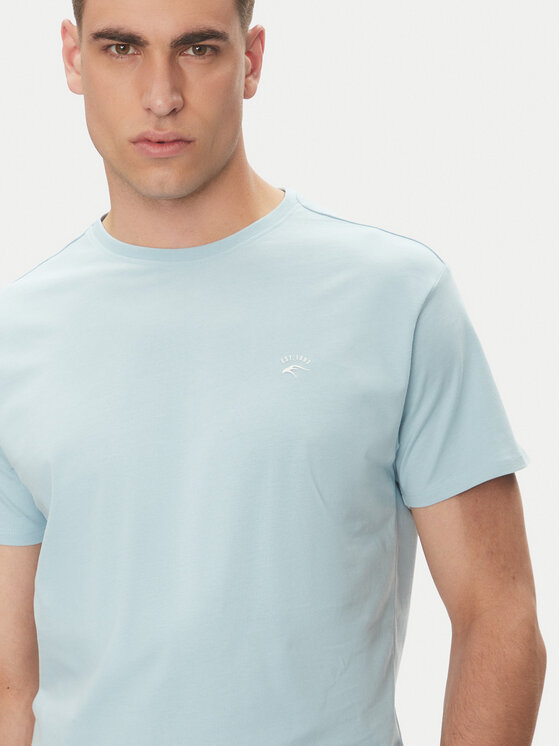 INDICODE INDICODE T-Shirt Kloge 40-915 Niebieski Regular Fit