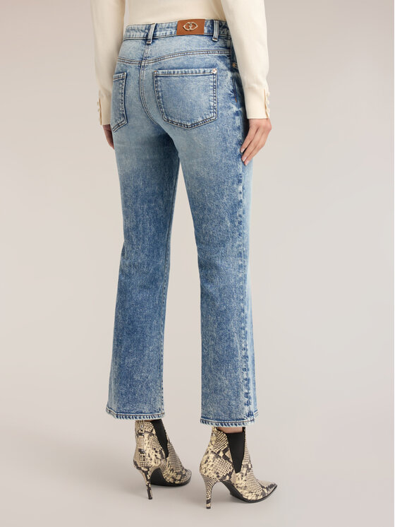 Motivi Motivi Jeansy P477Q104699N004 Turkusowy Flare Fit