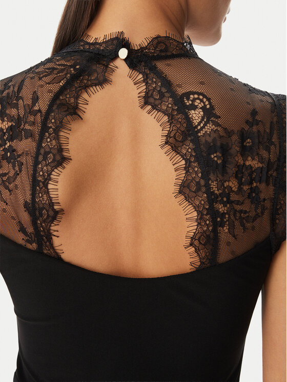 Rinascimento Rinascimento Φόρεμα βραδινό CFC0127526003 Μαύρο Slim Fit