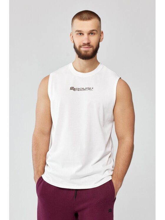 ROUGH RADICAL ROUGH RADICAL Koszulka techniczna UNIT Biały Slim Fit