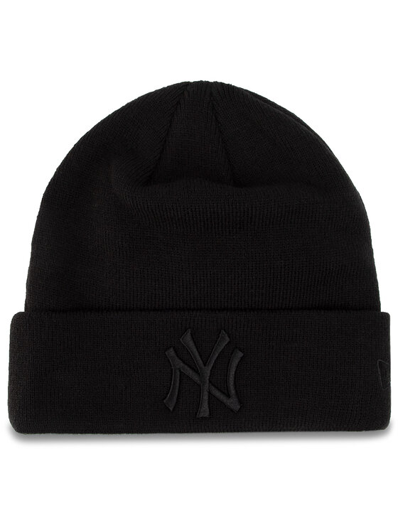 Damska Czapka New Era, Czarna, Mlb Essential Cuff 12122729