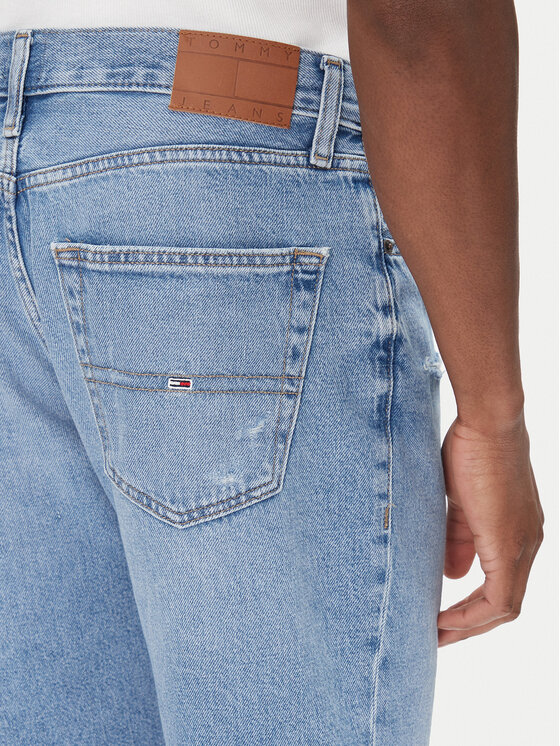 Tommy Jeans Tommy Jeans Jeans kratke hlače Ryan DM0DM21855 Modra Slim Fit