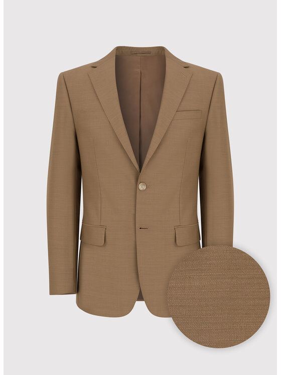 Pako Lorente Pako Lorente Marynarka P24SP-3G-003 Brązowy Slim Fit