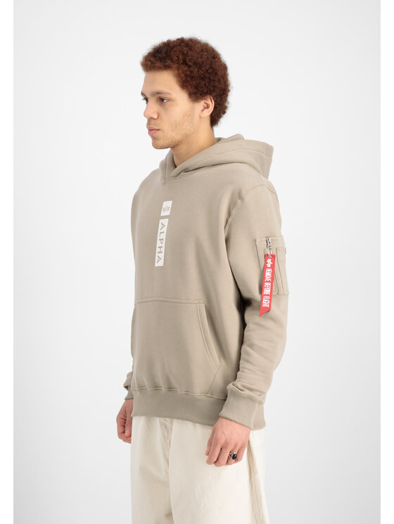 Alpha Industries Alpha Industries Bluza Alpha Puff Print Hoodie Żółty Regular Fit