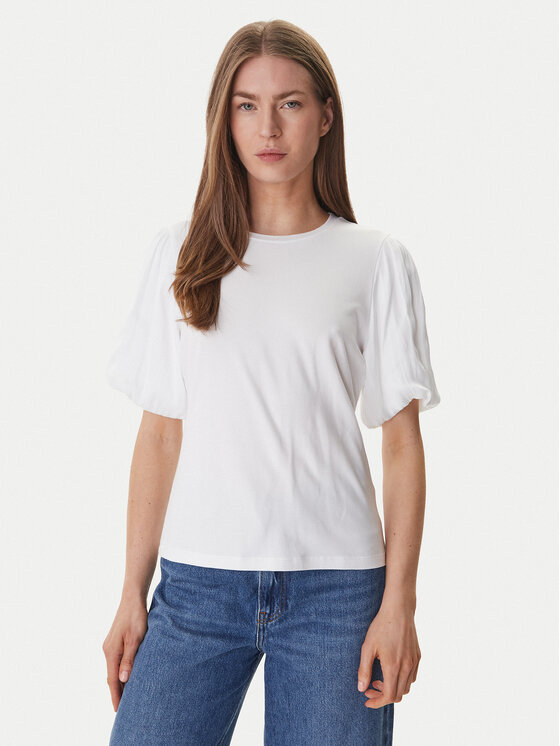 DKNY DKNY Blusa P6BH7ENV Bianco Regular Fit
