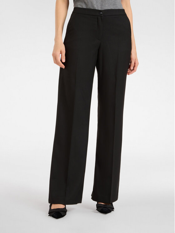 Elena Mirò Elena Mirò Pantaloni di tessuto P165P100366N033 Nero Regular Fit